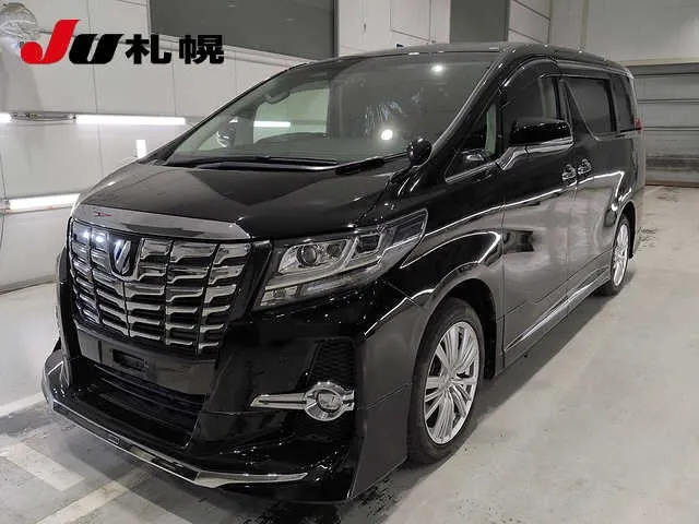 Toyota Alphard 4WD SA_C PACKAGE  обзор комплектаций · 2017 – Außenansicht (Auktionsfoto)