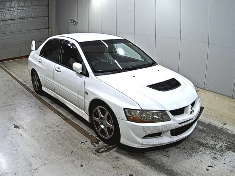 Mitsubishi Lancer Evolution GSR EVOLUTION . 4W · 2003 – Außenansicht (Auktionsfoto)