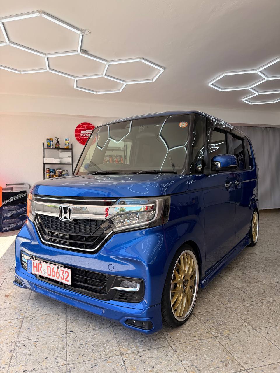 Honda N Box Custom Turbo blau